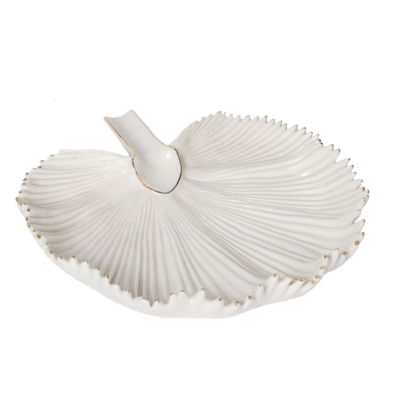 Bering Palmetto Leaf Centerpiece Decorative Plate Joss & Main